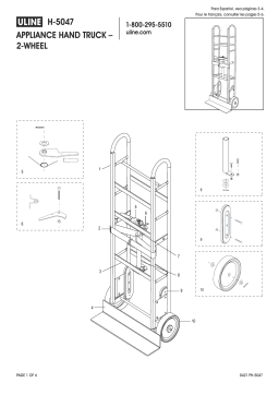 Uline H-5047 Appliance Hand Truck 2-Wheel Manuel utilisateur