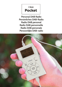 i-box 79244PI Pocket Personal DAB Radio Mode d'emploi