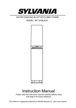 Sylvania SP118 Water Dancing Bluetooth Mini Tower Manuel utilisateur