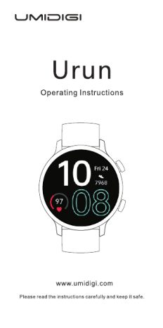 Umidigi Urun Smartwatch Manuel utilisateur | Fixfr