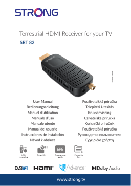 Strong SRT 82 Terrestrial HDMI Receiver For TV Manuel utilisateur