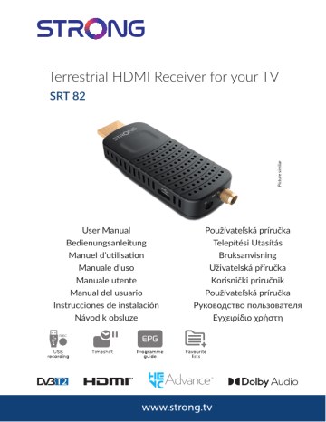 Strong SRT 82 Terrestrial HDMI Receiver For TV Manuel utilisateur | Fixfr