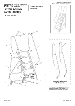 Uline H-1083U-10 5-7 Step Rolling Mode d'emploi