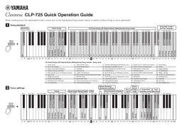 Yamaha Clavinova CLP-725 Mode d'emploi