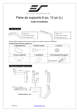 Elite Screens ZVMAXLB6-12-B/W Mode d'emploi