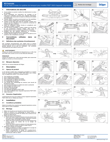 Dräger AI harness pack Manuel utilisateur | Fixfr