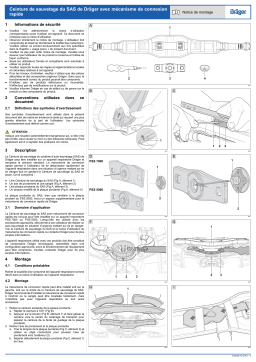 Dräger AI SRS Escape Belt Manuel utilisateur