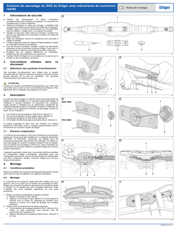 Dräger AI SRS Escape Belt Manuel utilisateur | Fixfr