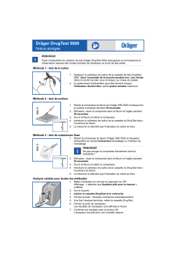 Dräger DrugTest 5000 Guide de référence