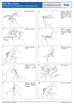 Dräger AI PAS Micro Fitting Airline Accessory Manuel utilisateur