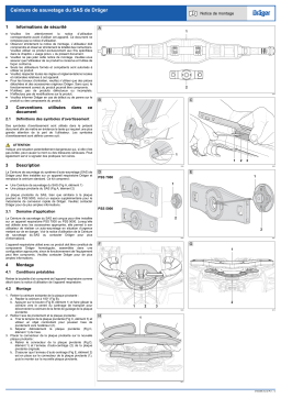 Dräger AI SRS Escape Belt (Fixed) Manuel utilisateur