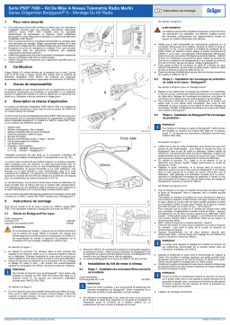 Dräger AI PSS 7000 Merlin Radio Upgrade Kit Manuel utilisateur