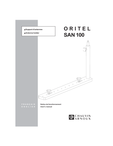 CHAUVIN ARNOUX SAN 100 Manuel utilisateur | Fixfr