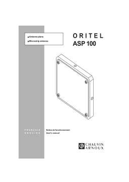 CHAUVIN ARNOUX ASP 100 Manuel utilisateur