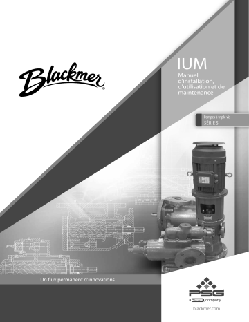 BLACKMER Pompes à triple vis SÉRIE S 112-C00 Manuel utilisateur | Fixfr