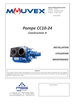 Mouvex 1010-P00 CC10-24 Manuel utilisateur