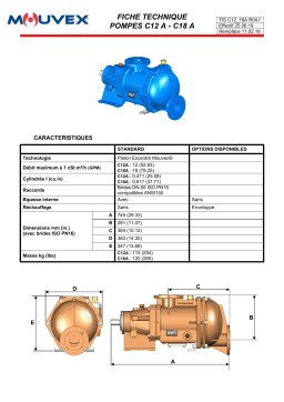 Mouvex C12A - C18A R04 Manuel utilisateur