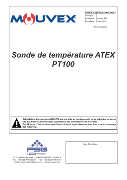 MOUVEX PT100: Notice + Chat IA & Téléchargement PDF