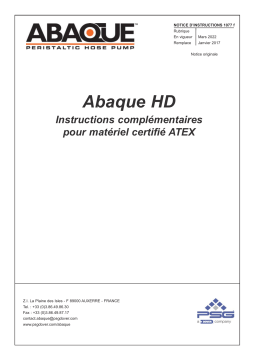 Abaque 1077 ATEX HD Mode d'emploi