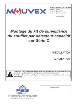 Mouvex 1001-H00 Montage Kit surveillance soufflet (BMS) Série C Manuel utilisateur