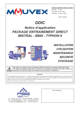 Mouvex 1401-R00 Package entrainement direct DDIC Manuel utilisateur