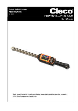 Cleco PRW-0015-1110-WI I-Wrench Manuel du propriétaire