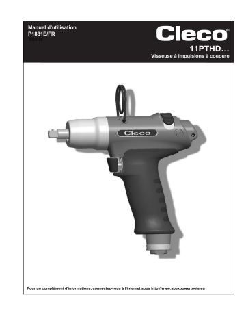 11PTHD653 | 11PTHDA652 | 11PTHD65Q | 11PTHD652 | 11PTHDA65Q | Cleco 11PTHDA653 Visseuse à impulsions à coupure Manuel du propriétaire | Fixfr