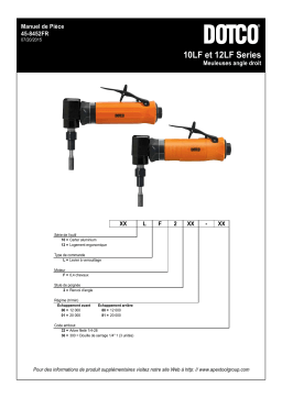 Dotco 12LF200-32 Meuleuses angle droit Manuel du propriétaire