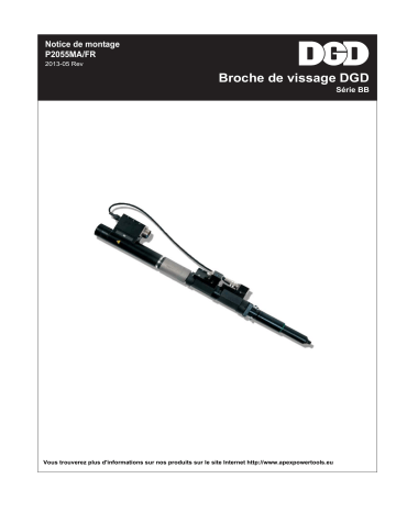 Serie BB | DGD Série BB Broche de vissage DGD Manuel du propriétaire | Fixfr