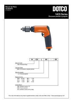 Dotco 14CSL98 Perceuse pistolet à poignée Manuel du propriétaire