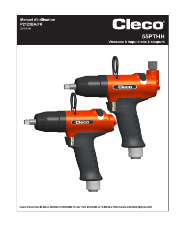 55PTHH403 | Cleco 55PTHHA403 Visseuse à impulsions Manuel du propriétaire | Fixfr
