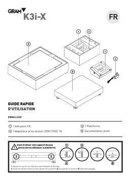 Gram K3i-X Industrial Scales Guide de démarrage rapide