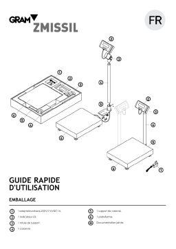 Gram ZMISSIL Industrial Scales Guide de démarrage rapide