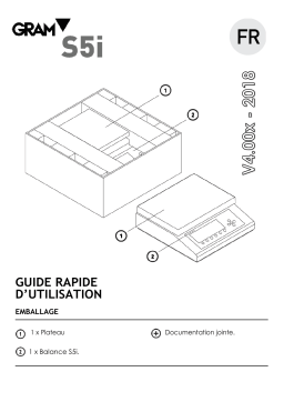 Gram S5i v4 Industrial Bench Scales Guide de démarrage rapide