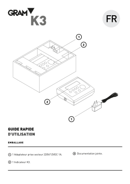 Gram K3 Industrial Indicators Guide de démarrage rapide