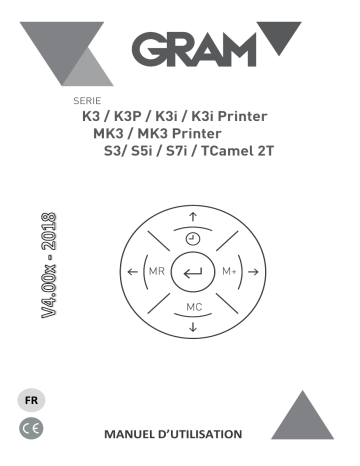 Gram K3-F v4 Industrial Scales Manuel du propriétaire | Fixfr