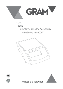 Gram AH-V Precision Scales Manuel du propriétaire