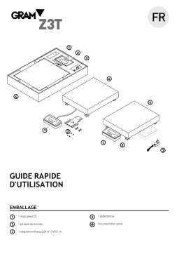 Gram Z3T Industrial Scales Guide de démarrage rapide