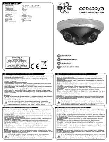 CCD422 | ELRO CCD423 Mode d'emploi | Fixfr