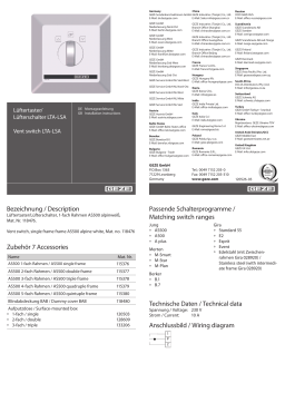 GEZE LTA-LSA Manuel utilisateur