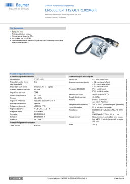 Baumer EN580E.IL-TT12.GE1T2.02048.K Incremental encoder Fiche technique