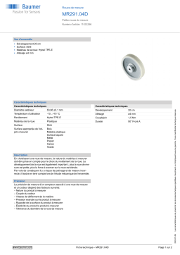 Baumer MR291.04D Measuring wheel Fiche technique