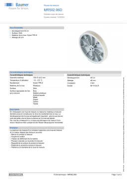 Baumer MR592.06D Measuring wheel Fiche technique