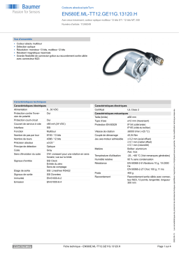 Baumer EN580E.ML-TT12.GE11G.13120.H Absolute encoder Fiche technique