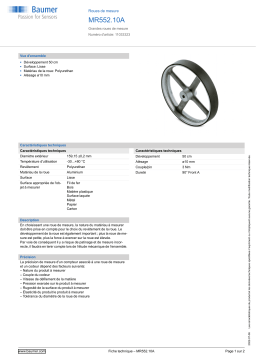 Baumer MR552.10A Measuring wheel Fiche technique