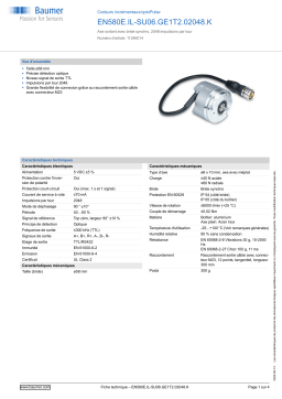 Baumer EN580E.IL-SU06.GE1T2.02048.K Incremental encoder Fiche technique