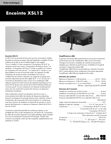 d&b audiotechnik XSL12 Fiche technique | Fixfr