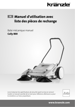 Kranzle Hand powered sweeper Colly 800 Mode d'emploi