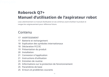 Roborock Q7 Manuel du propriétaire | Fixfr