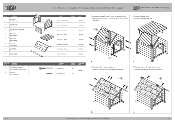 Trixie 39530 Casetta Cottage  Mode d'emploi | Fixfr